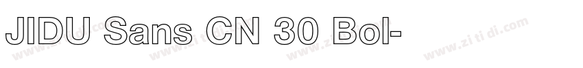 JIDU Sans CN 30 Bol字体转换